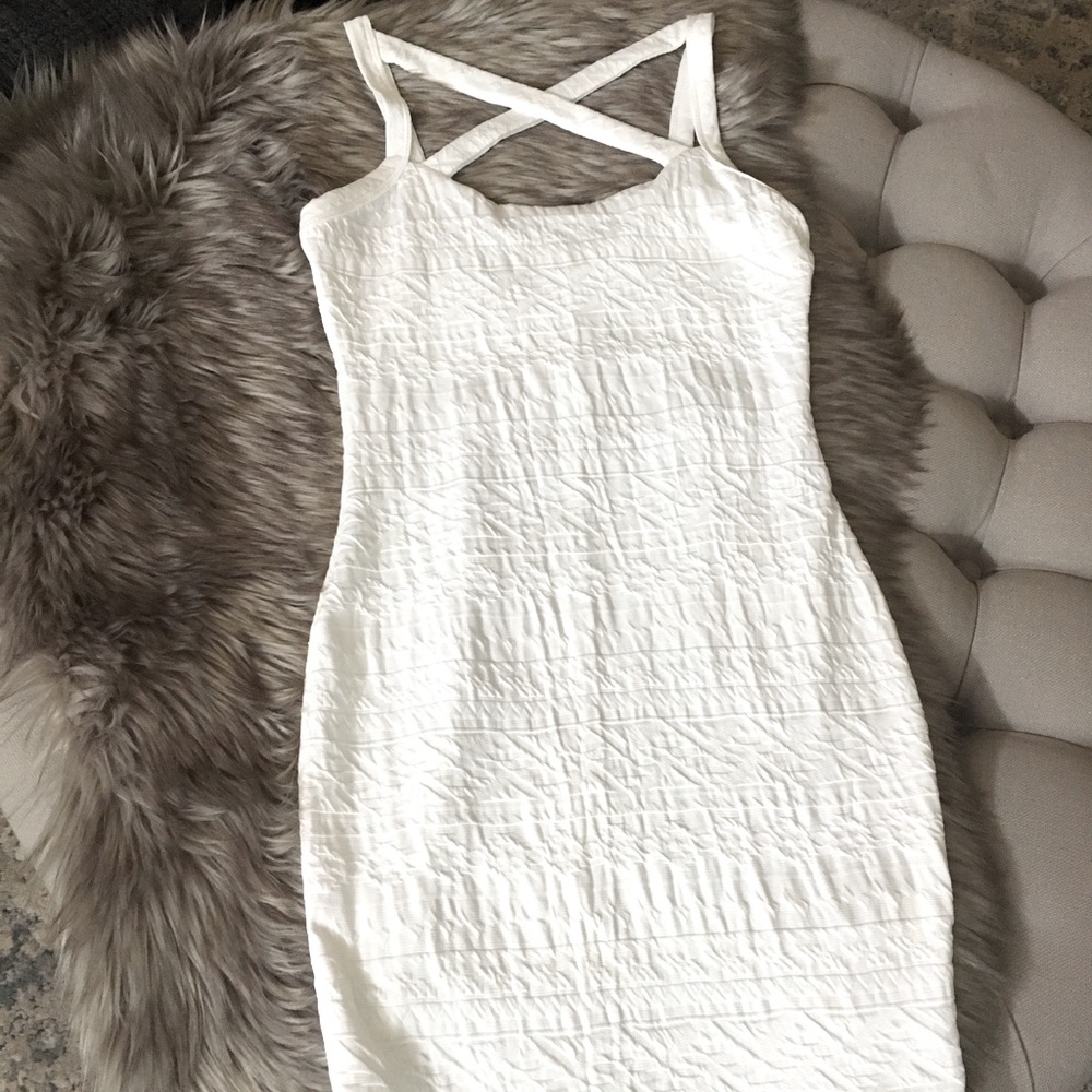White Bodycon Mini Dress